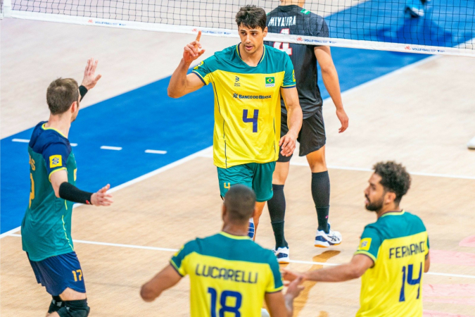 Seleção brasileira reage, mas é derrotada pelo Japão na Liga das Nações de Vôlei