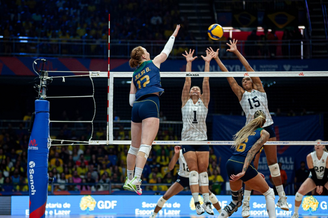 Seleção brasileira feminina sofre segunda derrota na Liga das Nações de Vôlei