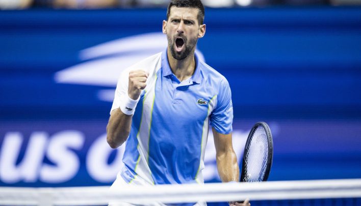 Djokovic debocha de rival após avançar à final do US Open; assista