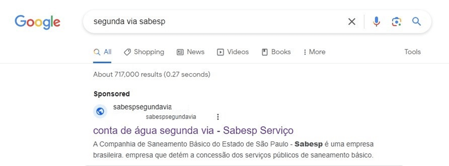 Novo golpe utiliza sites falsos para emitir segunda via de contas de Sabesp, CPFL, Copasa e Light