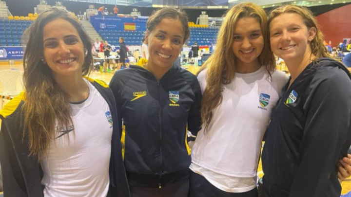 Brasileiras conquistam 4º lugar nos 4x200m livre e batem recorde sul-americano