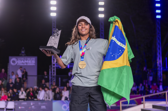 Rayssa Leal dá o troco em japonesas e se sagra campeã mundial de skate street em Roma